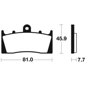 TECNIUM Street Performance Sintered Metal Brake pads - MF243 Benelli / Kawasaki 400/500cc 89-23