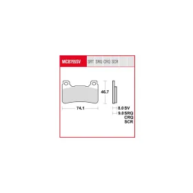 TRW TRQ Brake Pad Sintered Race Honda CB / CBR 600-1000cc 04-17