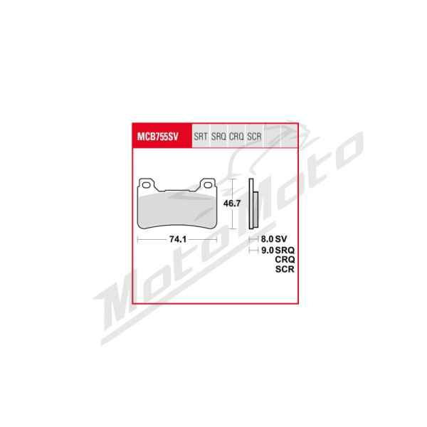 TRW TRQ Brake Pad Sintered Race Honda CB / CBR 600-1000cc 04-17