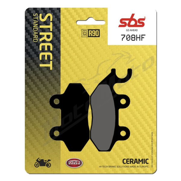 SBS HF Street 708HF Ceramic Organic Brake Pads SYM / Zero 125cc 99-12