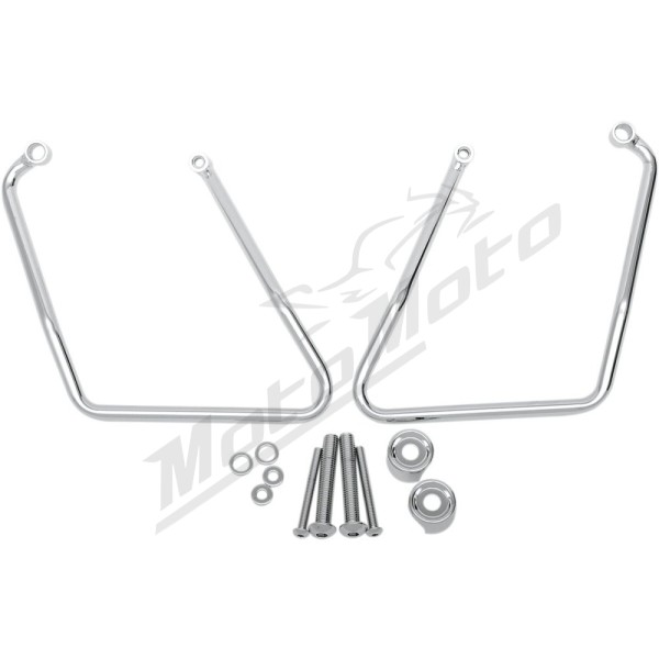 DRAG SPECIALTIES Chrome Saddlebag Support Brackets Harley Davidson XL 883-1200cc 04-15