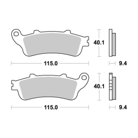 Sbs Brakepads Sintered Honda ST 1100-1300 Pan European 96-18