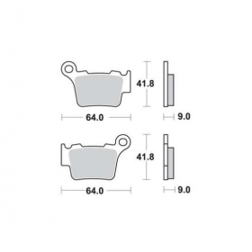  BRAKE PADS FERODO FDB2165P / MCB743 STANDARD PLATINUM