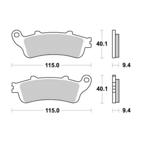 Sbs Brakepads Sintered Honda ST 1100-1300 Pan European 96-18