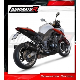 Duslintuvo bakeliai Dominator HP1 BLACK + dB killer Kawasaki Z1000 2010 - 2013 