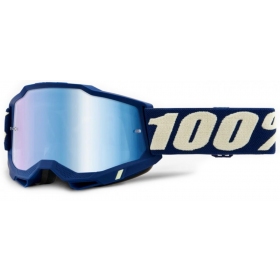 OFF ROAD 100% Accuri 2 Deepmarine Goggles (Mirrored Lens)
