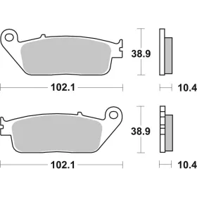 SBS HF Street Ceramic Brake Pads Front 181HF Yamaha VP / YP 125-400 05-18