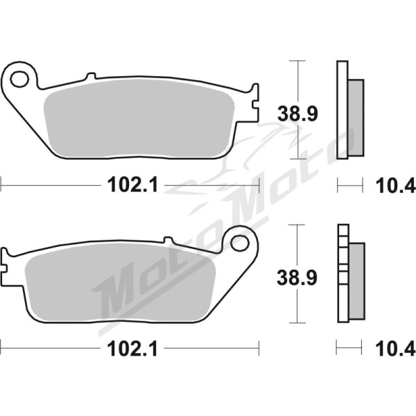 SBS HF Street Ceramic Brake Pads Front 181HF Yamaha VP / YP 125-400 05-18