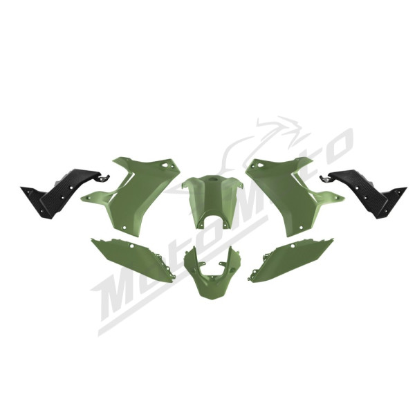 Racetech Plastic Set YAMAHA TENERE 700 19-24 Green