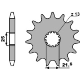 PBR Steel Standard Front Sprocket 518 - 630 KAWASAKI Z / SUZUKI GS / GSX 650-1100cc 1972-1986