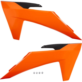 UFO Radiator Covers KTM EXC / EXC-F 150-500cc 23-> Orange/Black