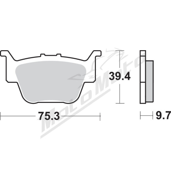 SBS SI Offroad 813SI Sintered Brake Pads Honda TRX 450-680cc 03-15