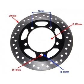 Rear brake disc SCOOTER CPI QM125-2D 125 Ø 240x105