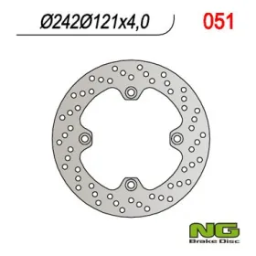 NG BRAKES Priekinis fiksuotas stabdžių diskas 242mm Suzuki DR / TS 250-600cc 85-89