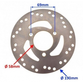 Front brake disc TGB 303R HAWK / 202 CLASSIC 50cc Ø190