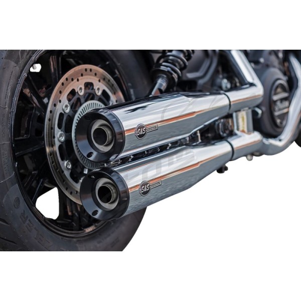 S&S CYCLE Grand National Slip-On Mufflers Indian Scout 999-1133cc 19-23