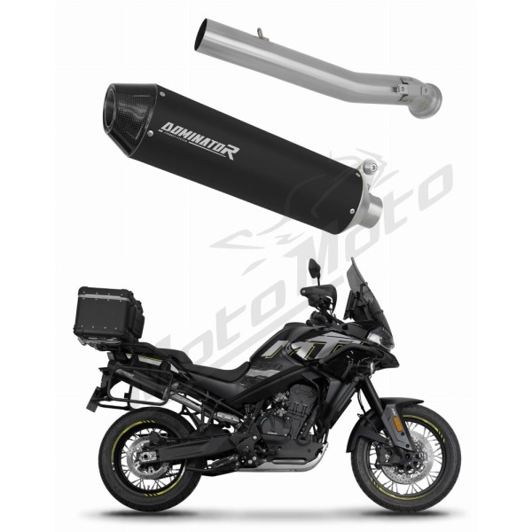 CF MOTO 800 MT 2022-2025 Explore / Sport / Touring Dominator duslintuvas MX2 BLACK + dB killer