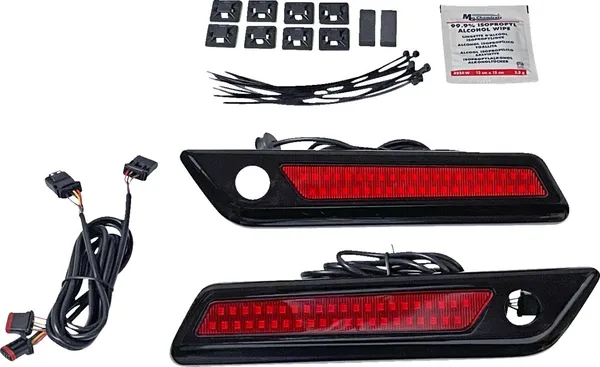 CUSTOM DYNAMICS Saddlebag Latch Dual Color Accent Lights Harley Davidson FLH / FLHR / FLHRC / FLHRXS 1690-1977cc 14-24