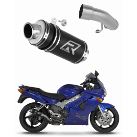 Dominator Black Exhaust Muffler GP1 BLACK + dB killer Honda VFR 800 Fi 98–01