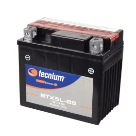 TECNIUM akumuliatorius su rūgščių pakuote - BTX5L-BS 12V 4Ah