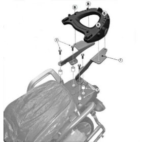 KAPPA Top case frame With Monokey Plate Yamaha XT 1200 10-20