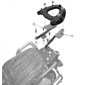 KAPPA Top case frame With Monokey Plate Yamaha XT 1200 10-20