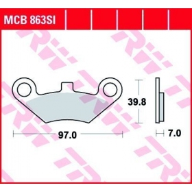 BRAKE PADS TRW MCB863SI OFFROAD