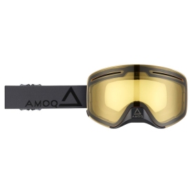 AMOQ Vision Vent+ Magnetic Motocross / Snow Goggles Dark Grey / Black (Yellow Lens)
