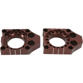 PRO CIRCUIT Rear Axle Blocks Brown Kawasaki KX / Suzuki RM-Z 125/450 03-20