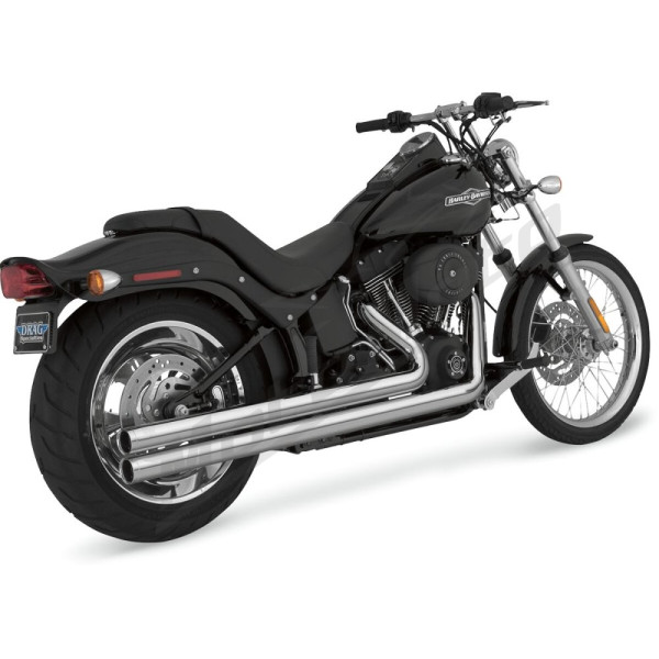 VANCE & HINES Big Shots Softail Exhaust Chrome Harley Davidson FLST / FLSTF / FXST / FXSTSI 1340-1800cc 86-11