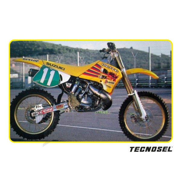TECNOSEL Seat cover and sticker set Suzuki RM 125-250 93-95