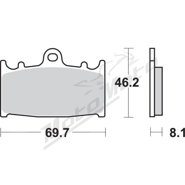 SBS DC Racing Dual Carbon Brake Pads Kawasaki / Suzuki 600-900cc 94-03