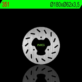 NG BRAKES 351 Front / Rear Round Fixed Brake Disc APRILIA / DERBI / GILERA / MOTOR HISPANIA / PEUGEOT 