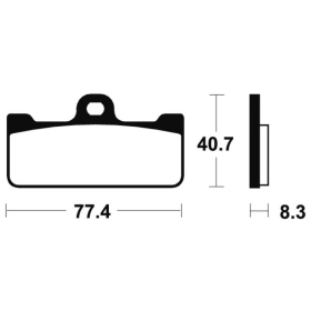 TECNIUM Racing Sintered Metal Carbon Brake pads - MCR195 Aprilia SXV 450-550cc 05-17