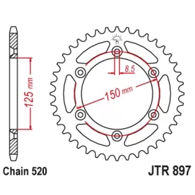 Rear sprocket JTR897