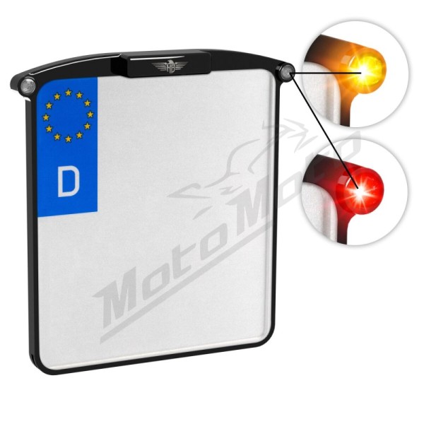 HEINZ BIKES Nano Universal License Plate Holder Nano With Lights