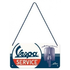 Metal tin sign VESPA SERVICE 10x20