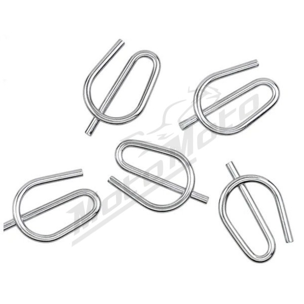 COLONY Chrome Rear Axle Nut Spring Clip 5 pcs Harley Davidson FLH / FLHT / FLSTN / FXE / FXS 1200/1450 80-07