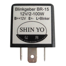 SHIN YO posūkių relė SY-02, 3 polių, 12 VDC, 1-100 W