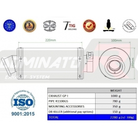Duslintuvo kompl. Dominator GP1 BMW R1100GS