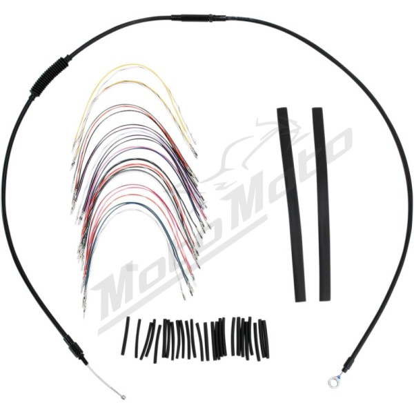 BURLY BRAND Ape Hangers handlebars Cables / Lines Extension Kit Harley Davidson 1584-1690cc 2008-2013