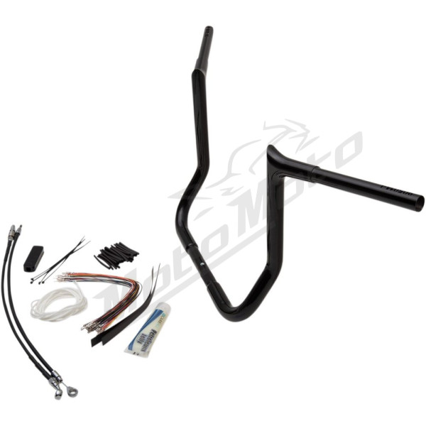 FAT BAGGERS INC. Pointed Top Vairo kompl. juodas 91.5x35.5cm Harley Davidson FLHTC / FLHTCUSE / FLHTK / FLHX 1584-1800 08-13 