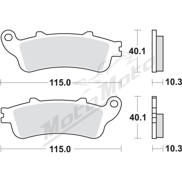 SBS LS Street Excel 880LS Sintered Rear Brake Pads Honda GL 1800cc 01-17