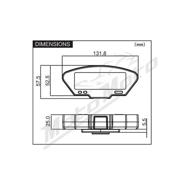 DAYTONA Digital DEVA01 Multifunction Cockpit 12v