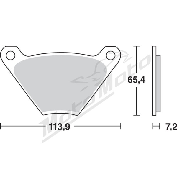 TRW All Round Sintered Metal MCB97 Brake Pads Harley Davidson FL / FLH / FLHS / FX / FXB / FXS / FXWG 1200-1340cc 74-84
