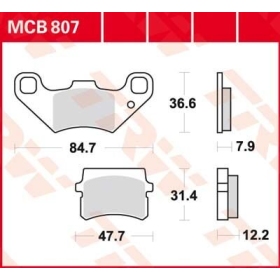 TRW All Round Sintered Metal Brake Pads PGO Bugrider / Bugxter 50-250cc 04-10
