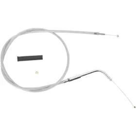 DRAG SPECIALTIES Stainless Braided Throttle Cable Harley Davidson FLD / FLS / FLSTC / FLSTCI / FLSTF / FLSTFB / FLSTFI 883-1800cc 96-17