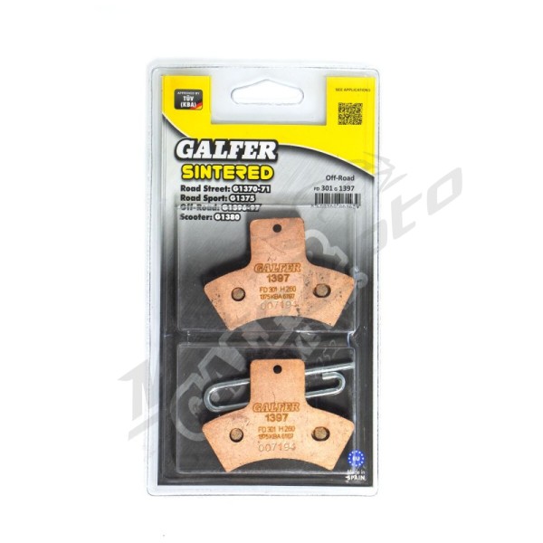 GALFER HH Sintered Brake Pads Polaris BIG / MAGNUM / SCRAMBLER / SPORT 250-500cc 89-99