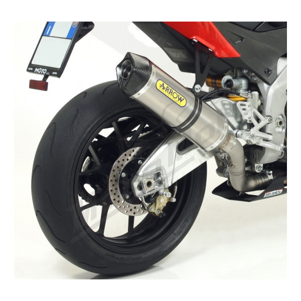 Muffler ARROW Race Tech Titanium/C Aprilia RSV4 / Tuono V4 1000-1100cc 09-20