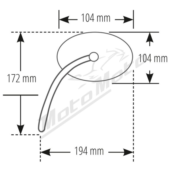 HIGHSIDER Smart Circula-S Universal mirror 1pc
